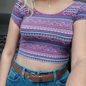 Purple Forever 21 Crop top